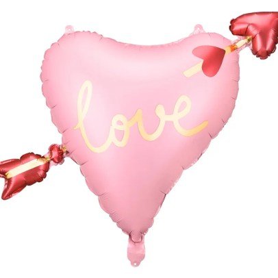 Foil Balloon “Heart” Pink with Arrow