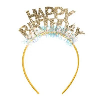 Happy Birthday Headband “Gold”
