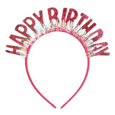 Happy Birthday Headband “Pink”