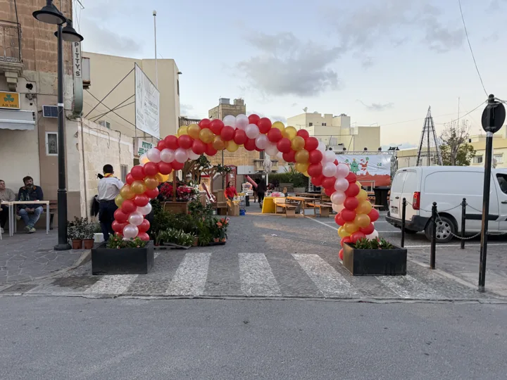 A celebration entrance — PartyMalta celebration setup