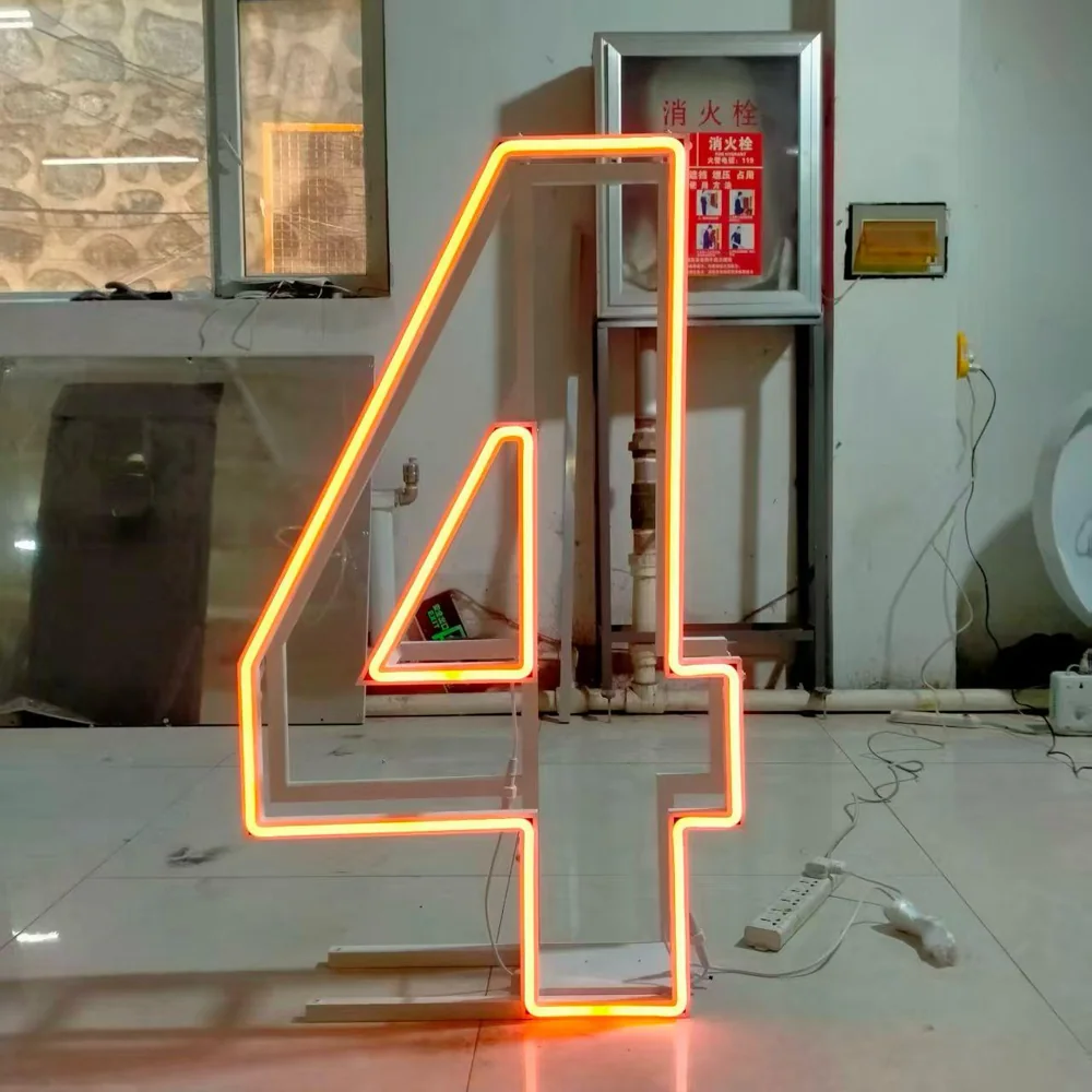 Illuminated Number 4