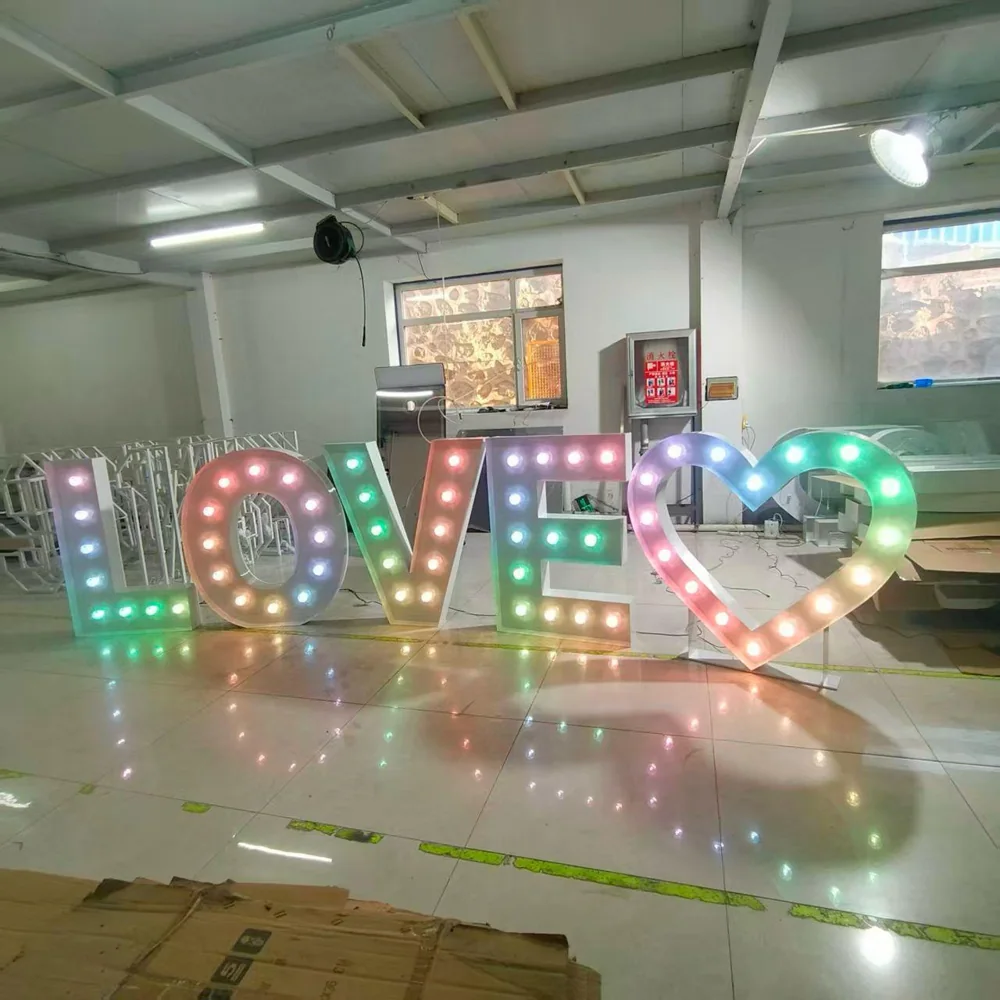 LOVE Letters & Heart Lights
