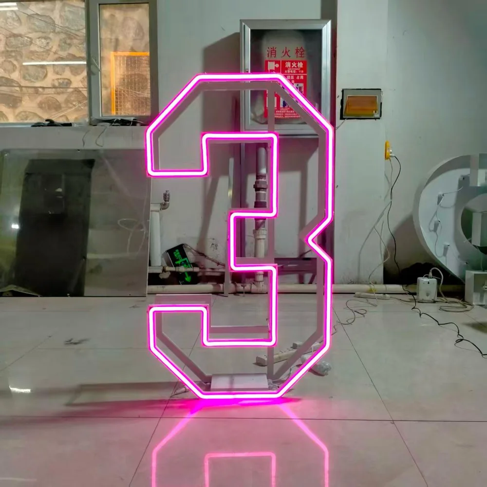 Illuminated Number 3